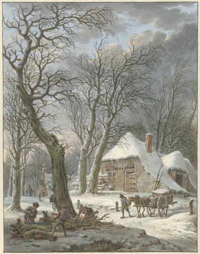 zimowy krajobraz autorstwa Pieter Pietersz. Barbiers