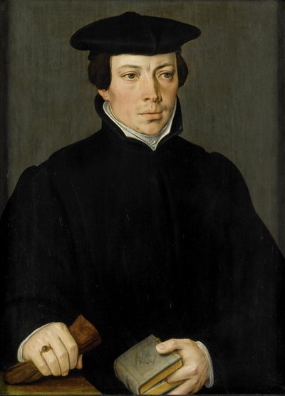 Portret młodego ministra autorstwa Pieter Pourbus