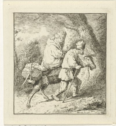 Lot do Egiptu autorstwa Pieter Roosing
