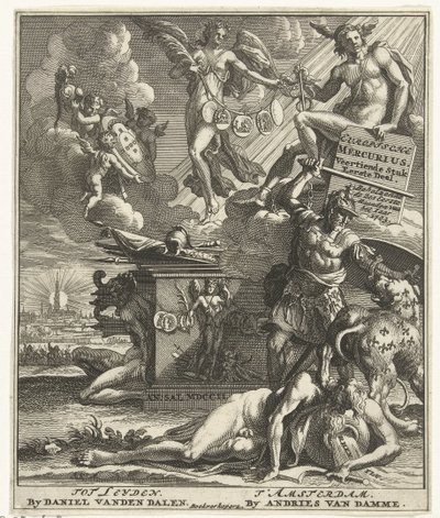 Strona tytułowa: European Mercury czternasta część pierwsza, 1703 autorstwa Pieter Sluyter