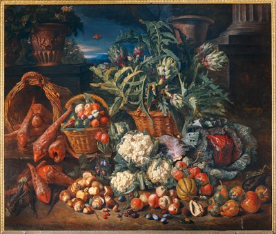 Nature morte: legumes et fruits - Martwa natura: Warzywa i owoce ... autorstwa Pieter Snyers