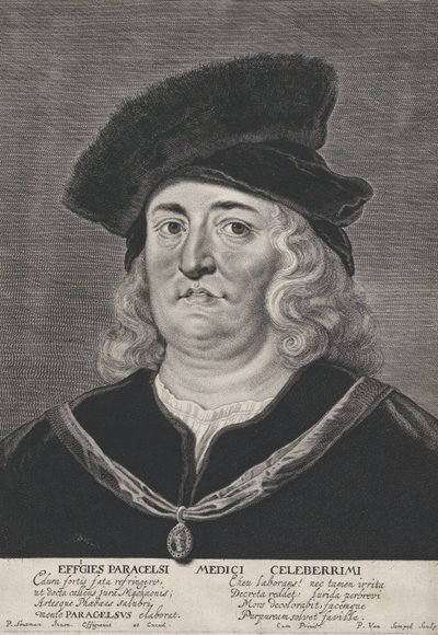 Portret Teofrasta Paracelsusa, 1615-43. autorstwa Pieter Soutman