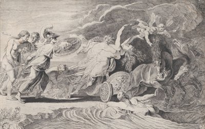 Porwanie Prozerpiny, ca. 1620-25. autorstwa Pieter Soutman