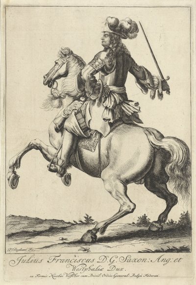 Portret jeździecki Juliusa Fransa van Saxe-Lauenburg autorstwa Pieter Stevens (vermeld in 1689)