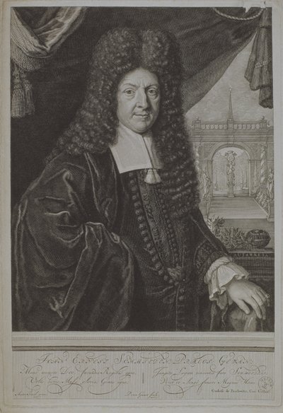 Jan Ernest Schmieden (1626-1707) 1707 autorstwa Pieter Stevens van Gunst
