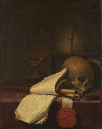 Martwa natura Vanitas autorstwa Pieter Symonsz Potter