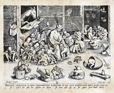 Alegoria edukacji autorstwa Pieter The Elder Brueghel