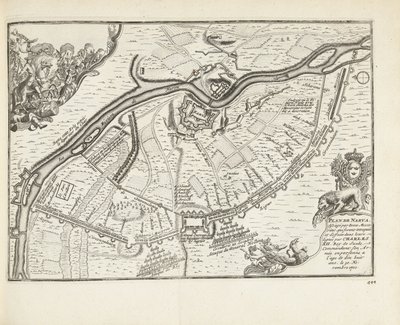 Oblężenie i bitwa pod Narwą w 1700, 1726 autorstwa Pieter Van der Aa