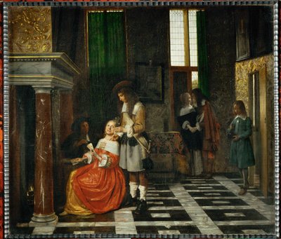 Les joueurs de cartes - Gracze w karty ... autorstwa Pieter de (after) Hooch