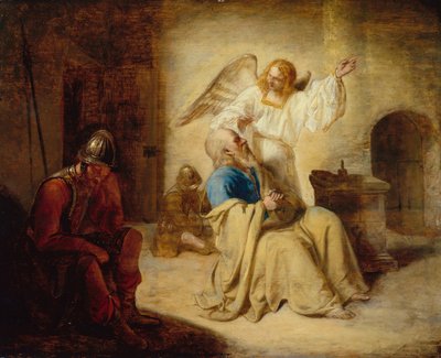 Wyzwolenie św. Piotra z więzienia autorstwa Pieter de Hooch