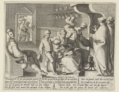 Alegoria lenistwa Gemack (tytuł na obiekcie) autorstwa Pieter de Jode (I)