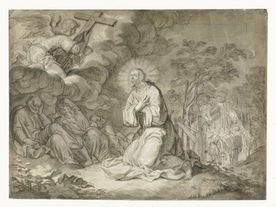 Chrystus w Ogrodzie Oliwnym autorstwa Pieter de Jode (I)