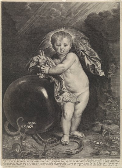 Dzieciątko Chrystus z kulą autorstwa Pieter de Jode (II)
