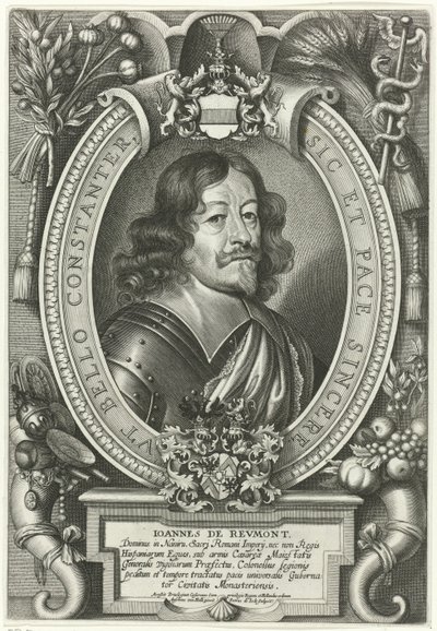 Portret van Johanna von Reumonta Peacemakers chrześcijańskiego świata (tytuł serii) autorstwa Pieter de Jode (II)