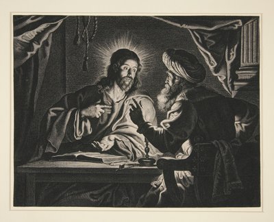 Chrystus i Nikodem autorstwa Pieter de Jode II