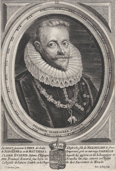 Portret Alberta VII, arcyksięcia Austrii, ca. 1650. autorstwa Pieter de Jode II