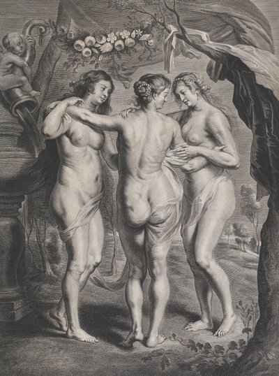 Trzy Gracje, ca. 1630-74. autorstwa Pieter de Jode II