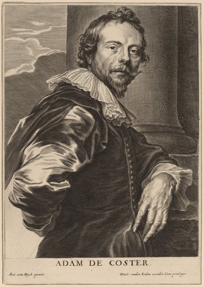 Adam de Coster autorstwa Pieter de Jode II after Sir Anthony van Dyck