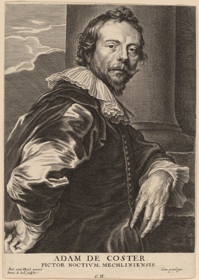 Adam de Coster autorstwa Pieter de Jode II after Sir Anthony van Dyck