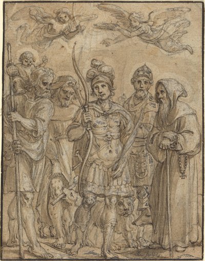 Pięciu Świętych autorstwa Pieter de Jode I