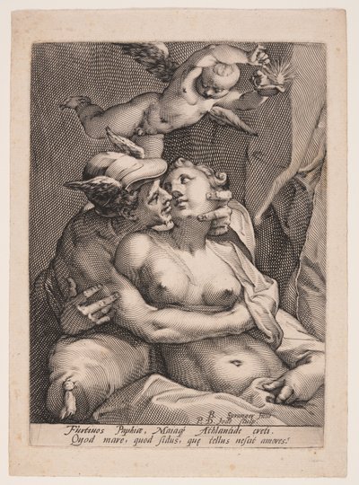 Merkury, Wenus i Kupidyn autorstwa Pieter de Jode I