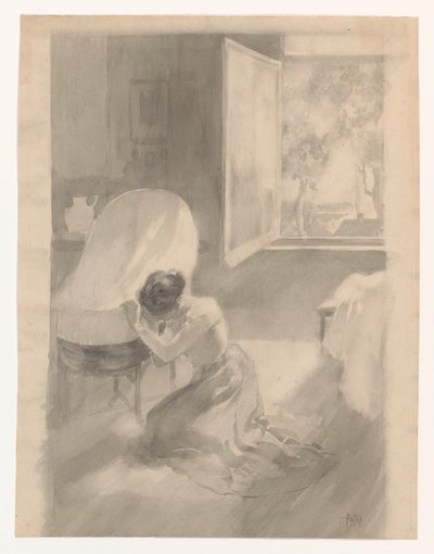Matka w łóżeczku autorstwa Pieter de Josselin