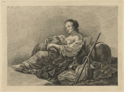 Pasterka z dzieckiem autorstwa Pieter de Mare