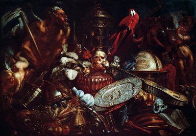 Vanitas, Pieter Boel (1622-1674), olej na płótnie autorstwa Pieter or Peter Boel