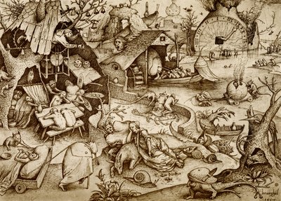 Alegoryczne przedstawienie bezczynności i powolności autorstwa Pieter the Elder Bruegel