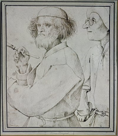 Malarz i mecenas autorstwa Pieter the Elder Bruegel