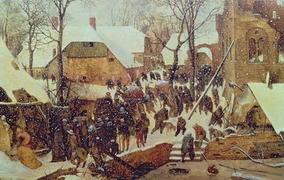 Pokłon Trzech Króli na śniegu autorstwa Pieter the Elder Bruegel