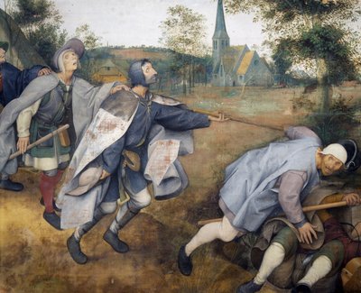 Ślepy prowadzący ślepych autorstwa Pieter Bruegel the Elder
