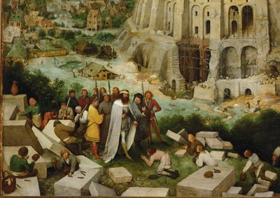 Wieża Babel (obraz na drewnie dębowym) autorstwa Pieter the Elder Bruegel