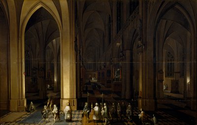 Wnętrze kościoła autorstwa Pieter the Elder Neefs