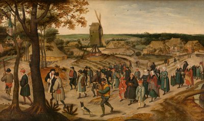 Procesja ślubna autorstwa Pieter the Younger Brueghel