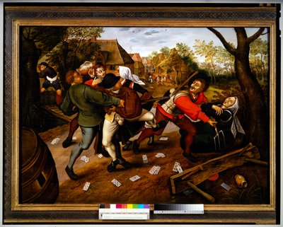 Kłótnie hazardzistów autorstwa Pieter the Younger Brueghel