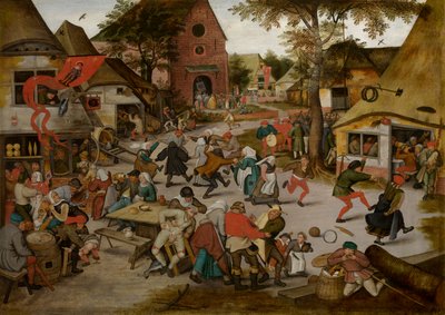 Kermesse z uroczystości św. Jerzego (olej na panelu) autorstwa Pieter the Younger Brueghel