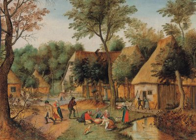 Posiłek w kraju autorstwa Pieter Brueghel the Younger