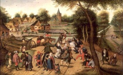 Powrót z Kermesse (panel) autorstwa Pieter the Younger Brueghel