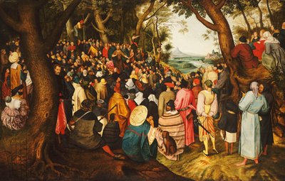 Głoszenie św. Jana Chrzciciela na pustyni, ok. 1633-50 autorstwa Pieter Brueghel the Younger