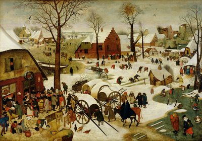 Spis ludności w Betlejem (olej na panelu) autorstwa Pieter the Younger Brueghel