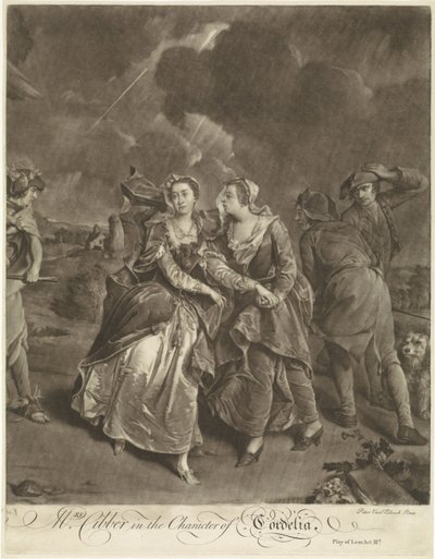 Aktorka Susannah Maria Cibber jako Cordelia autorstwa Pieter van Bleeck