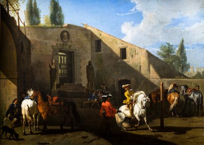 Manège autorstwa Pieter van Bloemen