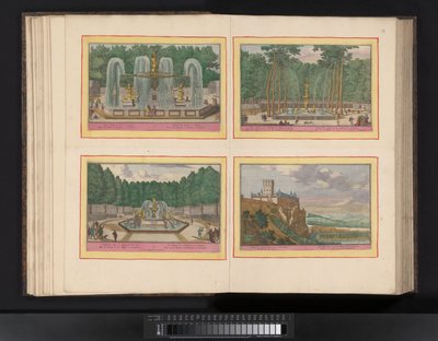 Kaart van het beleg van Barcelona, ​​​​1706 Mapa miasta Barcelona i Chateau de Mont Juy z najazdami Armii Francuskiej (...) (tytuł na obiekcie) autorstwa Pieter van Call (II)