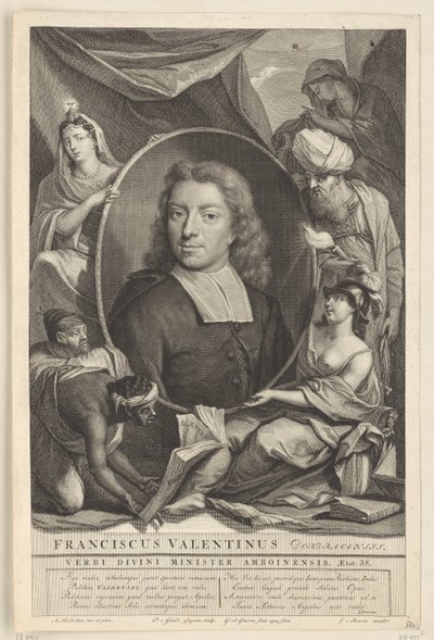 Portret François Valentijn Franciszek Valentinus (tytuł na obiekcie) autorstwa Pieter van Gunst