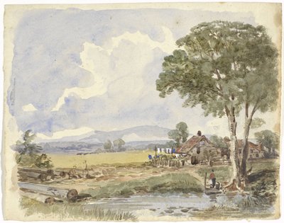 Krajobraz z farmą autorstwa Pieter van Loon