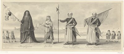 Procesja Izby Retoryków Haarlemu na obchody oblężenia Haarlemu, ok. 1660 autorstwa Pieter van Looy (signed by artist)
