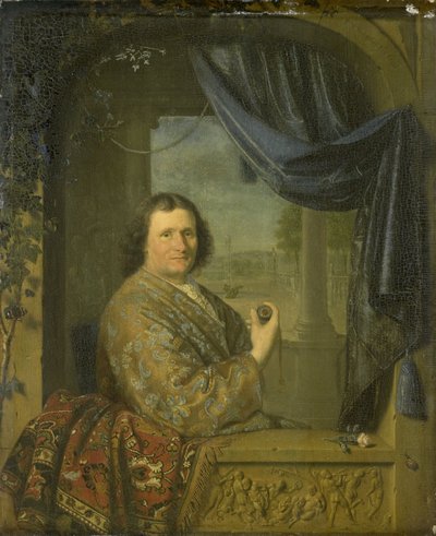 Portret mężczyzny z zegarkiem autorstwa Pieter van Slingelandt