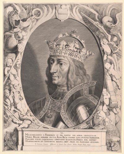 Święty Cesarz Rzymski Maksymilian I (druk) autorstwa Pieter van Sompel