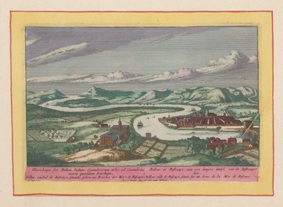 Widok na Bilbao Bilbao, w Biscaaye, na długim inwyku Morza Biskajskiego (...) (tytuł na obiekcie) Theatrum Hispaniae (...) (tytuł serialu) autorstwa Pieter van den Berge